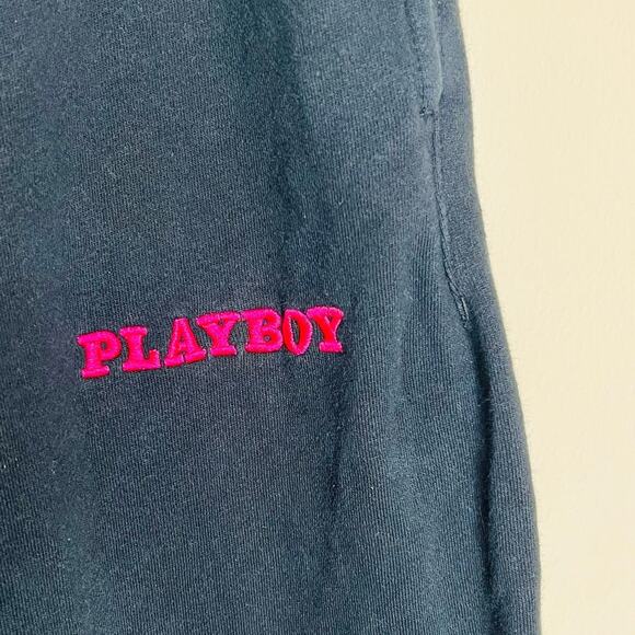 Playboy by Pacsun Jogger Medium Unisex Fleece Sweatpants Embroidered Drawstring - Picture 6 of 11